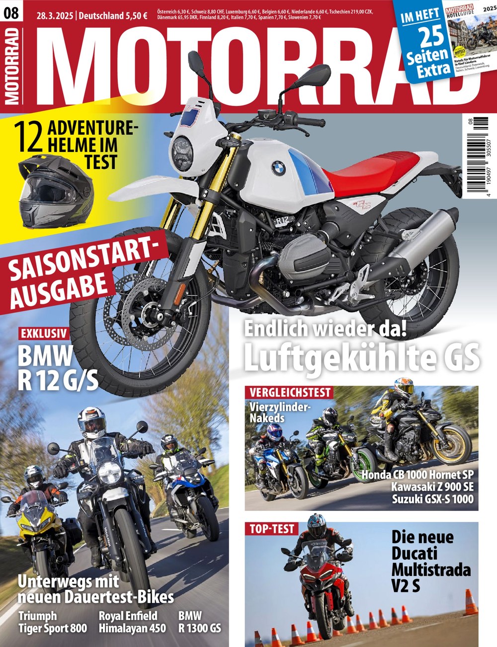 Motorrad Magasin Tyskland 2025-08 BMW R 12 G/S Luftgekühlte GS Saisonstartausgabe Originalutgåva