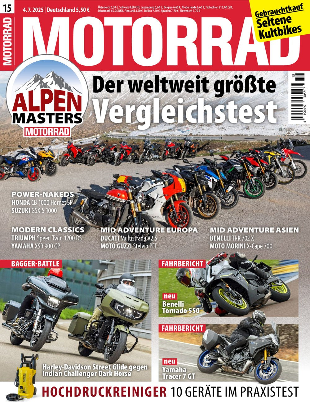 Motorrad Magazin Deutschland 2025-15 Motorrad-Vergleichstest Alpen Masters Power-Nakeds
