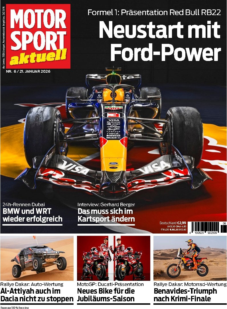 Motorsport Aktuell Rivista Germania 2026-06 Gerhard Berger Edizione originale