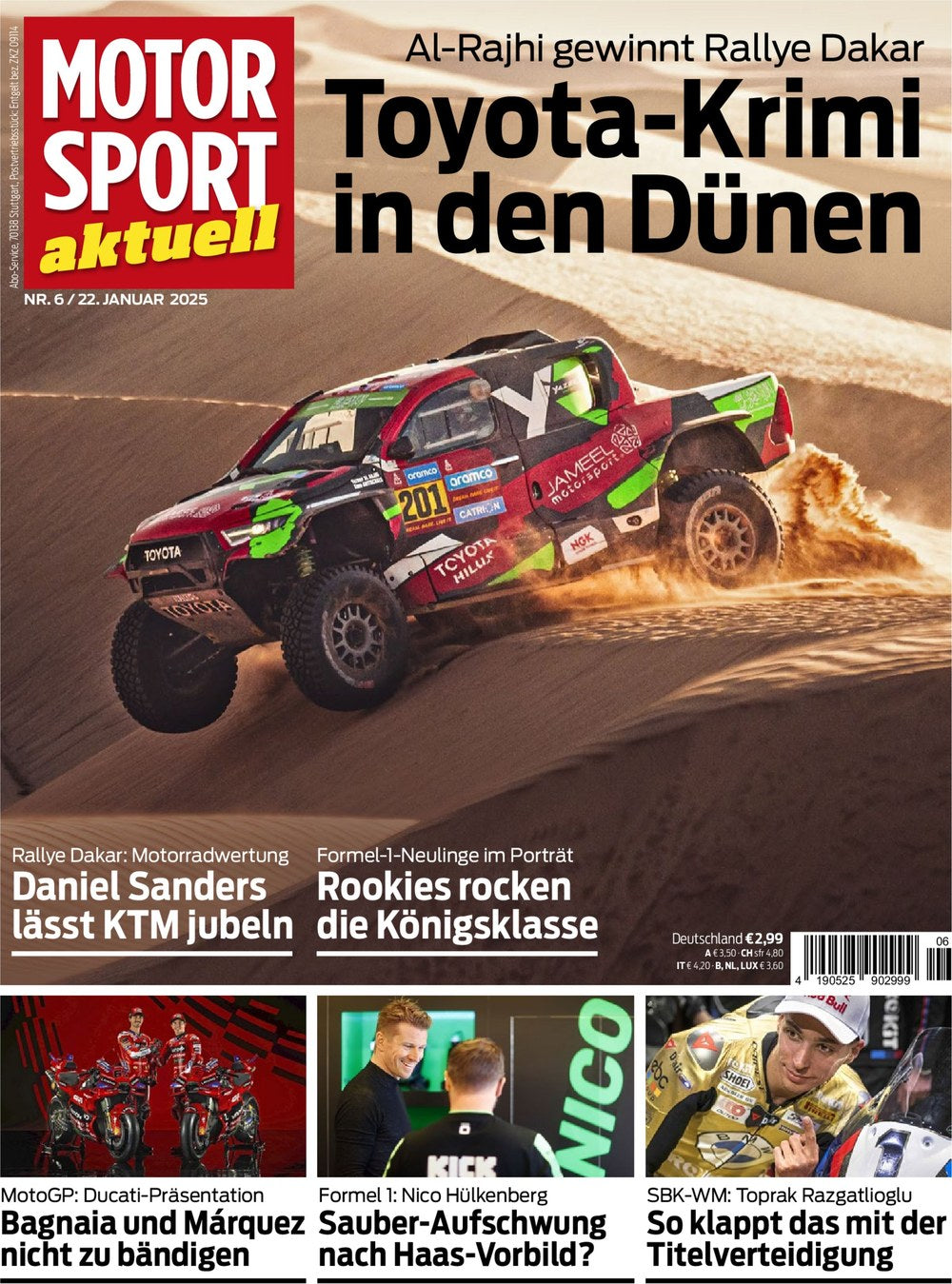 Motorsport Aktuell Magazin Deutschland 2025-06 Yazeed Al-Rajhi Daniel Sanders Francesco Bagnaia Marc Márquez Nico Hülkenberg