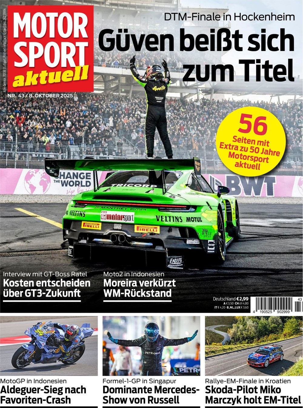 Motorsport Aktuell Magazin Deutschland 2025-43 Ayhancan Güven