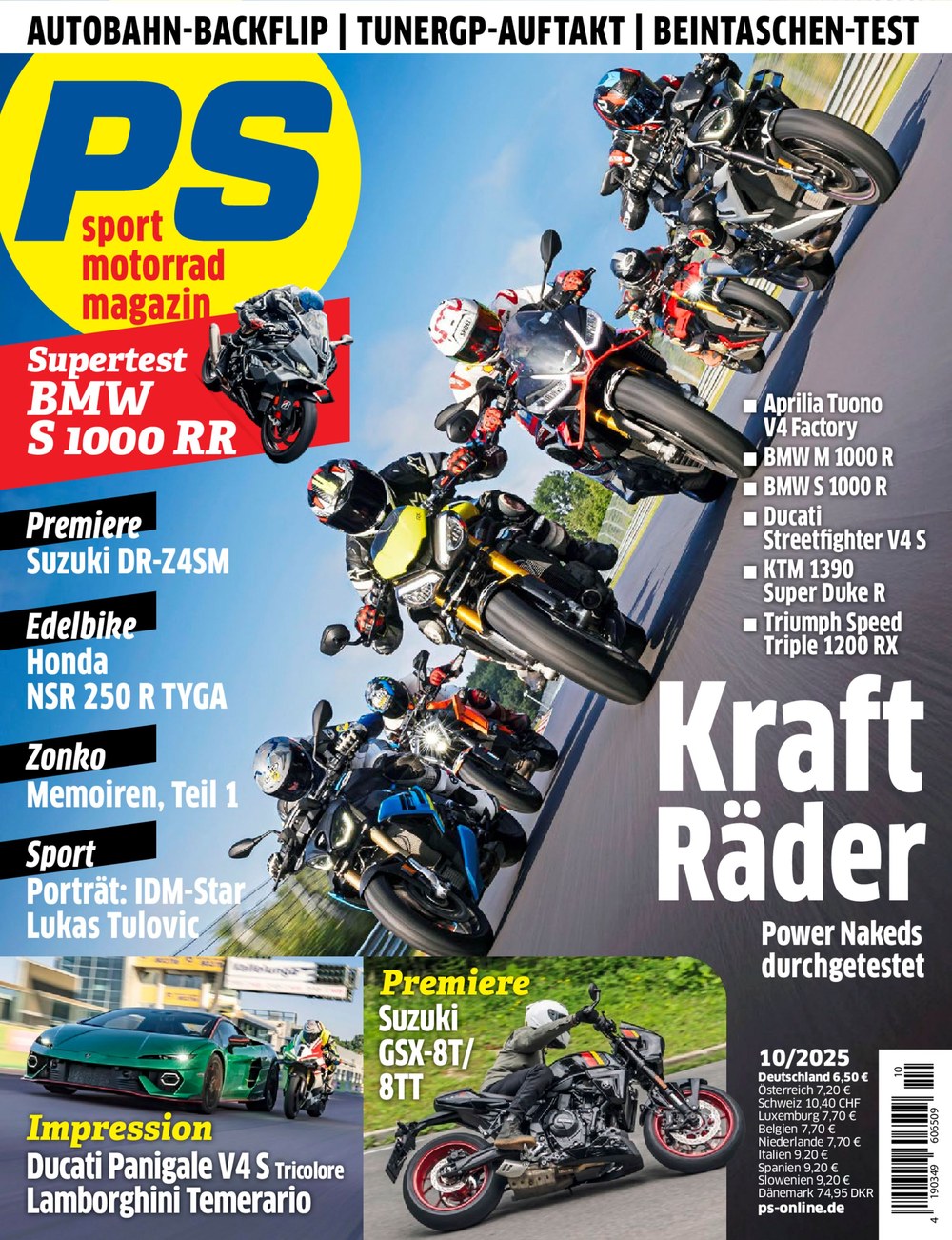 Ps Motorrad Lehti Saksa 2025-10 Lukas Tulovic Alkuperäinen painos