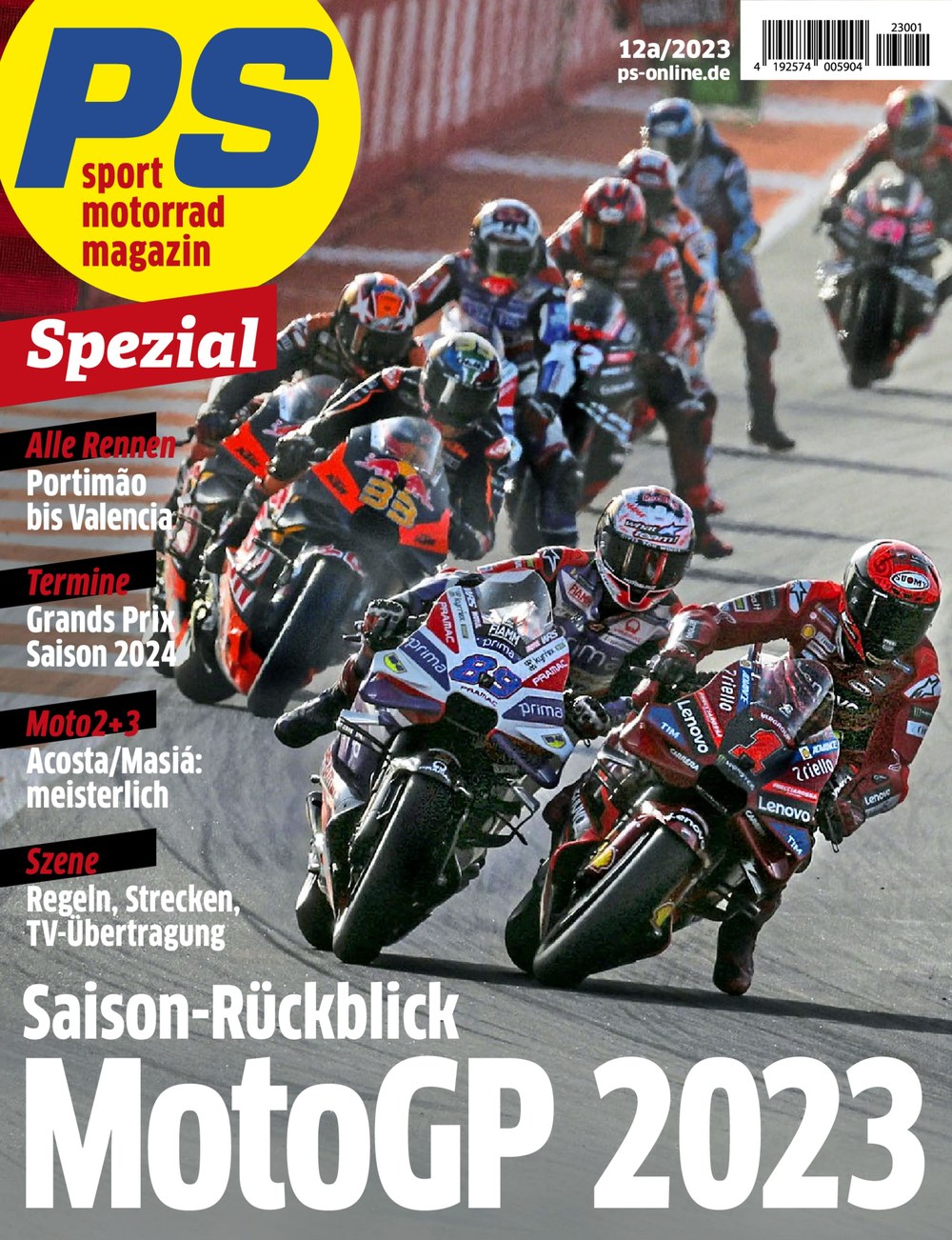 Ps Motorrad Magazin Deutschland 2023-01 Francesco Bagnaia Jorge Martín Pedro Acosta Jaume Masià