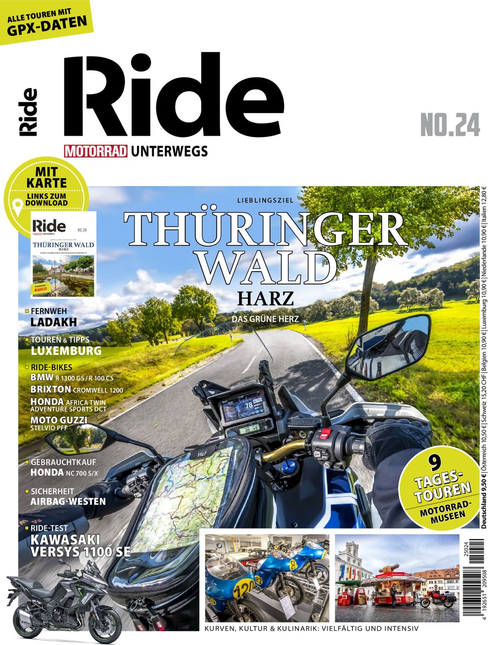 Ride - Motorrad Unterwegs Magazine Germany 2025-24 Original Print Issue