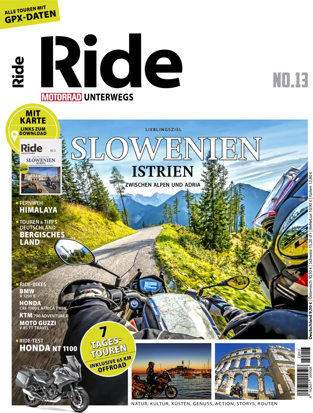 Ride - Motorrad Unterwegs Magazin Deutschland 2022-13 Motorradreise Slowenien Istrien