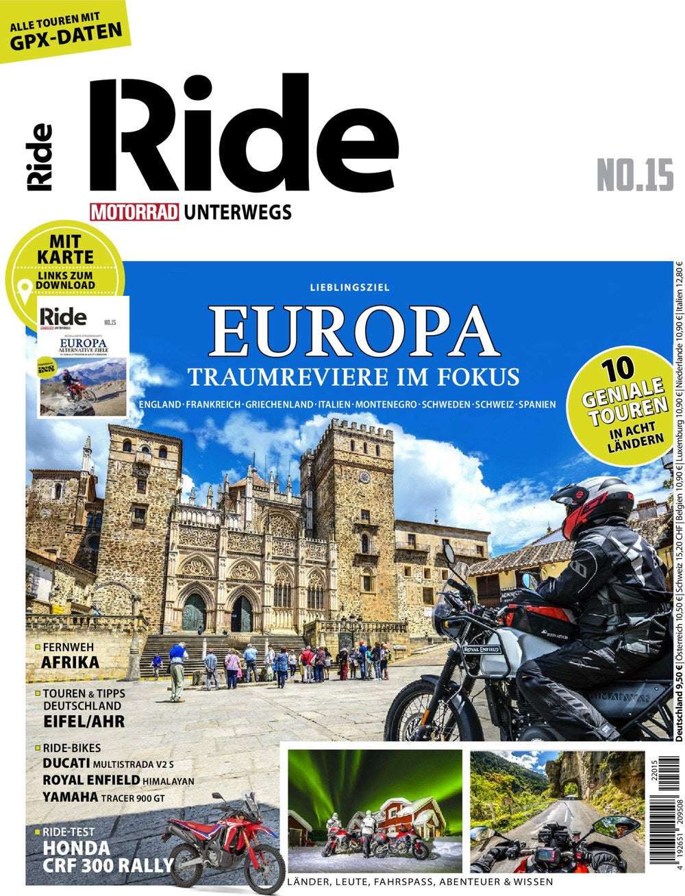 Ride - Motorrad Unterwegs Magazin Deutschland 2022-15 Motorradreisen Europa Motorradtouren England