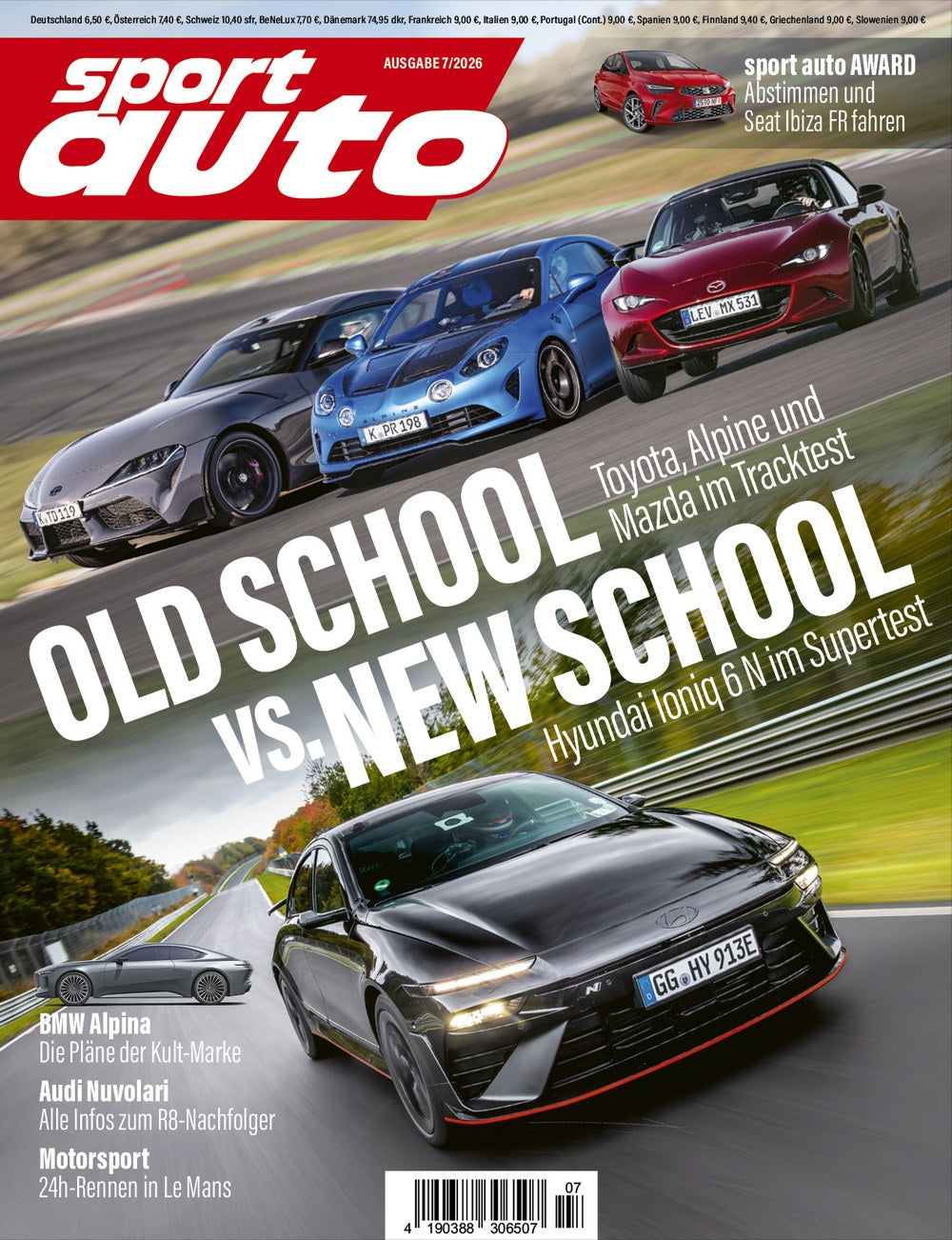 Sport Auto Magazin Deutschland 2026-07 Hyundai Ioniq 6 N Supertest Toyota GR Supra