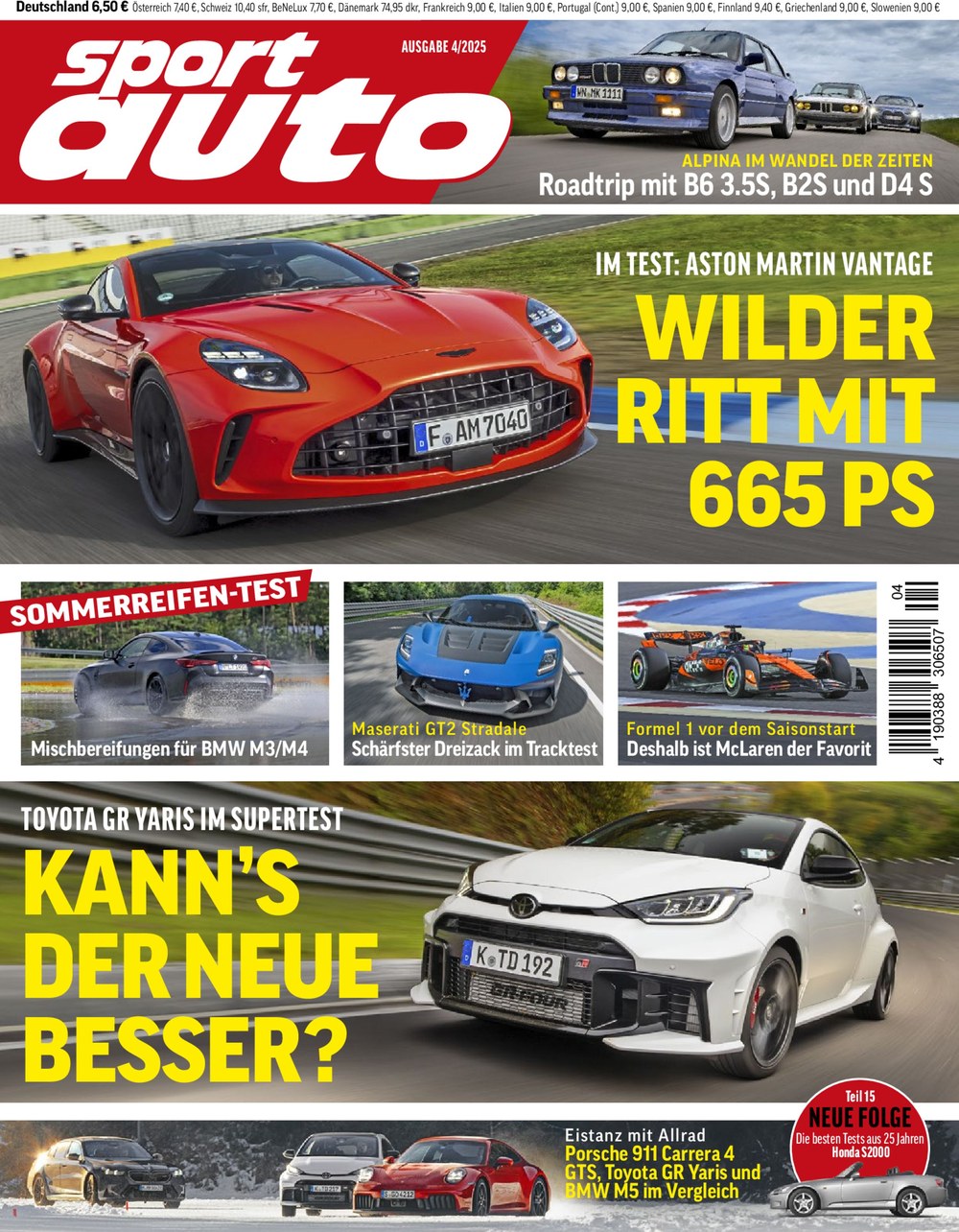 Sport Auto Magazin Deutschland 2025-04 Aston Martin Vantage 665 PS Sportwagen-Test