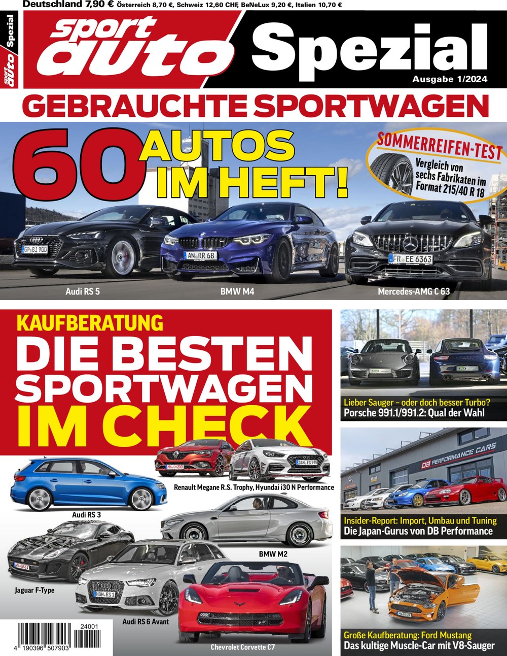 Sport Auto Magazin Deutschland 2024-01 Gebrauchte Sportwagen Kaufberatung Audi RS 5