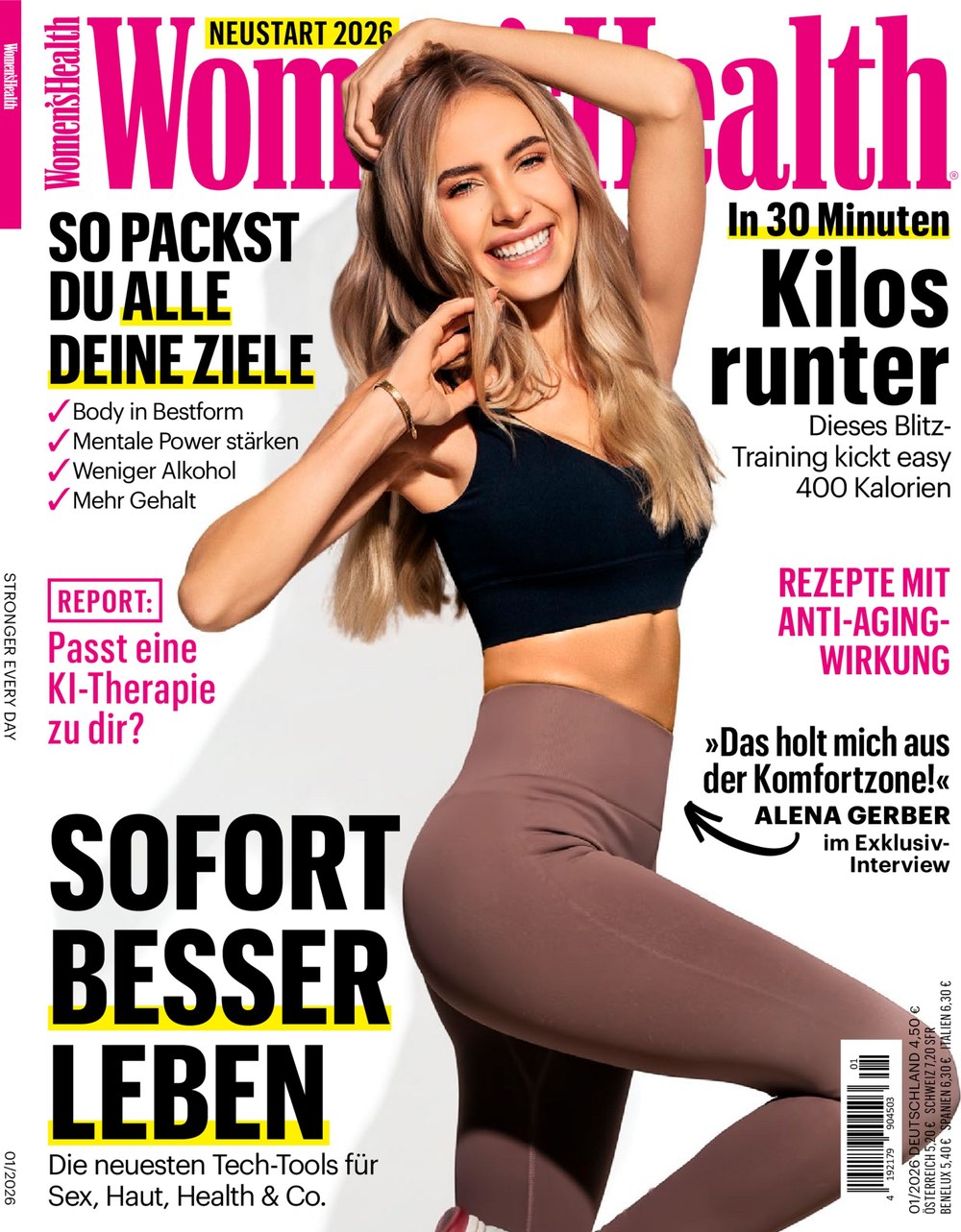 Womens Health Rivista Germania 2026-01 Alena Gerber Edizione originale