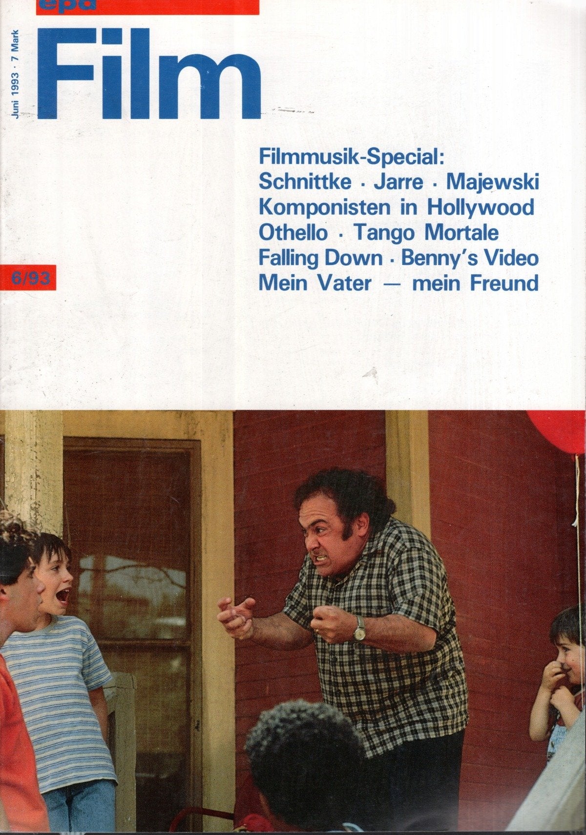 EPD Film Magazin Deutschland 1993-06 Danny DeVito Alfred Schnittke Maurice Jarre Hans-Martin Majewski