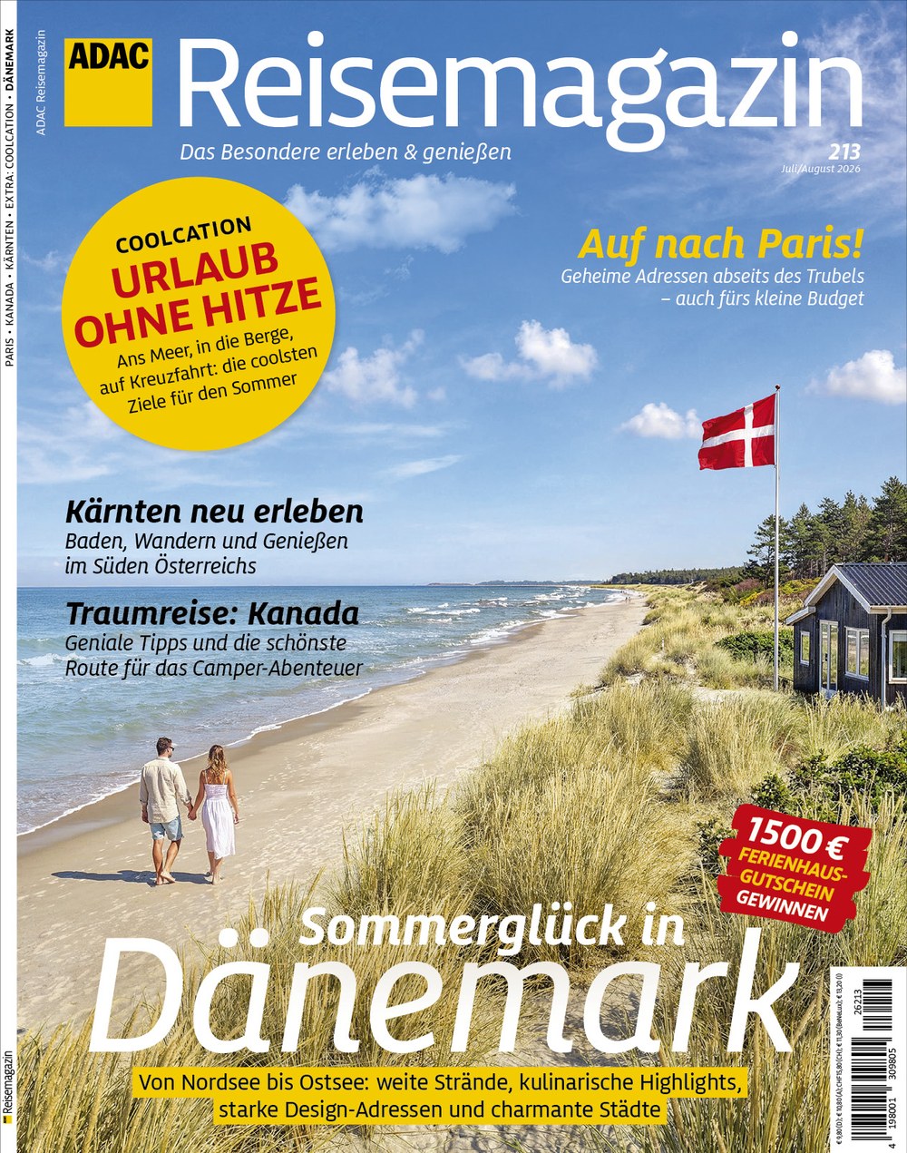 ADAC Reisemagazin Magazine Germany 2026 Original Print Issue