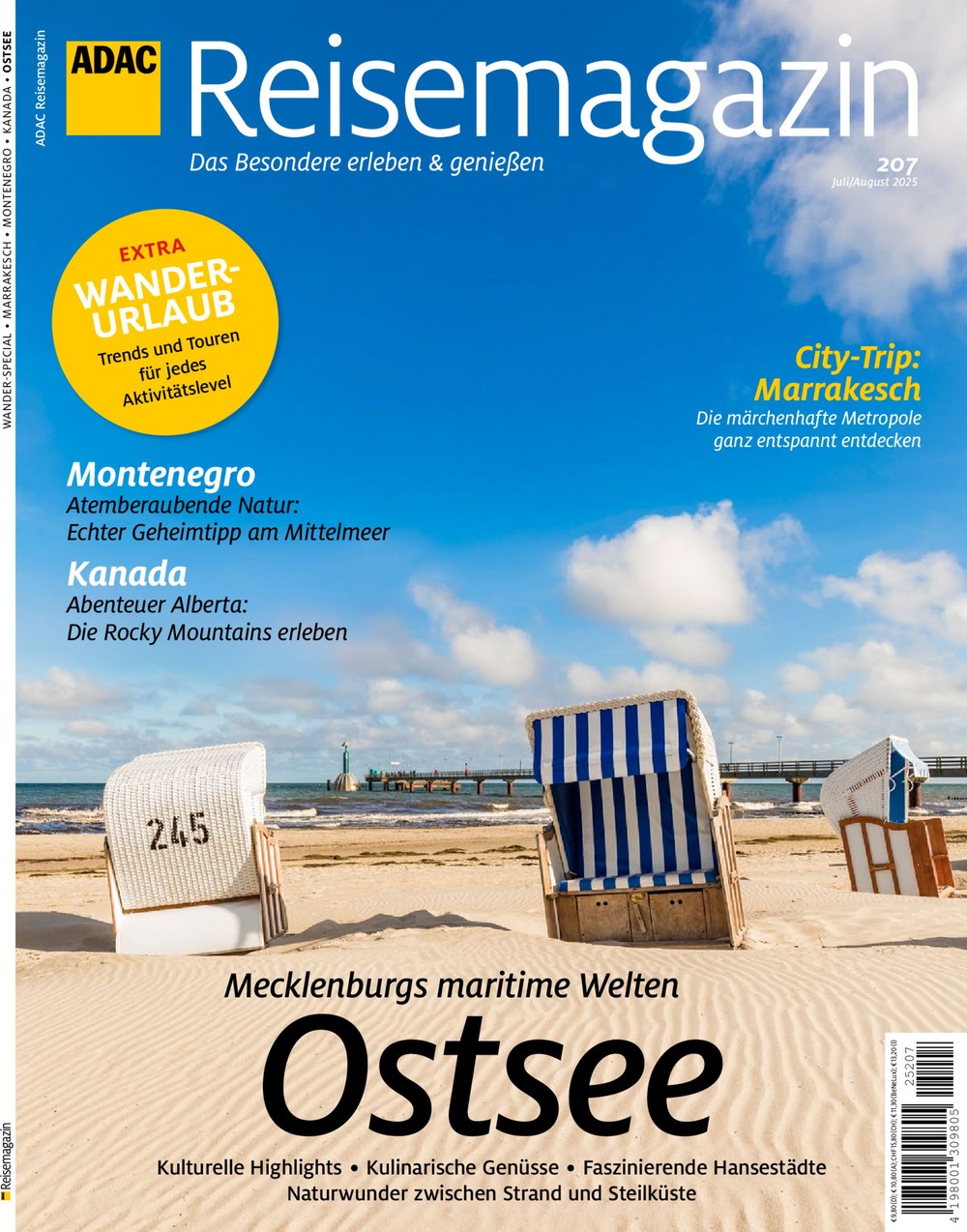 ADAC Reisemagazin Magazin Deutschland 2025-207 Ostsee Mecklenburg Strandkorb