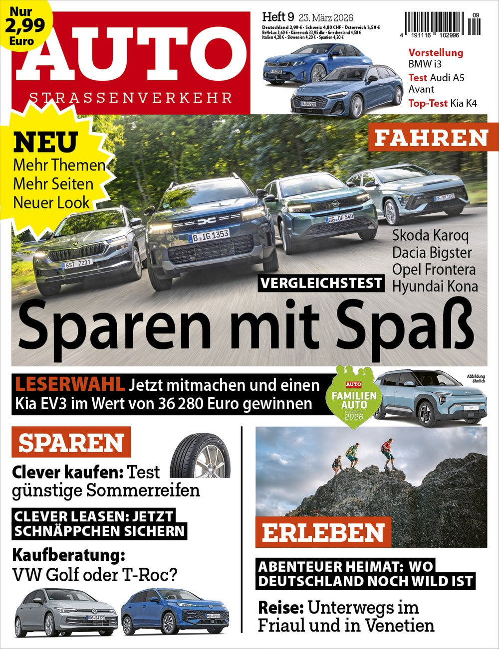 AUTO Strassenverkehr Magazin Deutschland 2026-09 Automagazin Vergleichstest Skoda Karoq