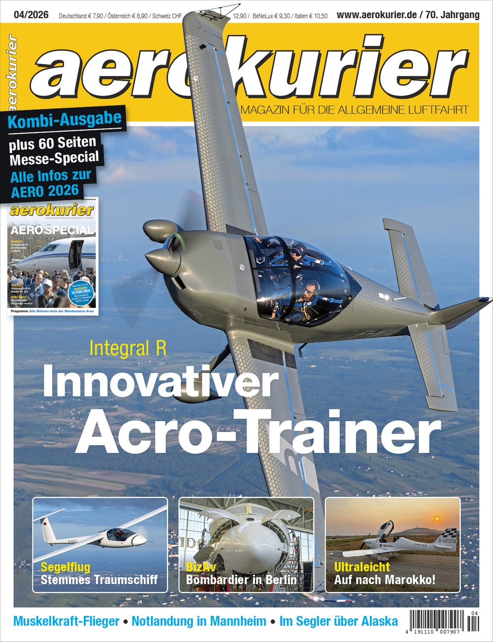 Aerokurier Magazin Deutschland 2026-04 Integral R Kunstflugtrainer Akrobatikflugzeug