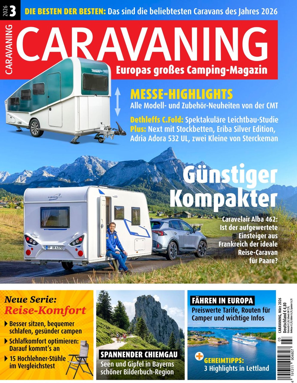 Caravaning Magazin Deutschland 2026-03 Caravaning Camping Wohnwagen