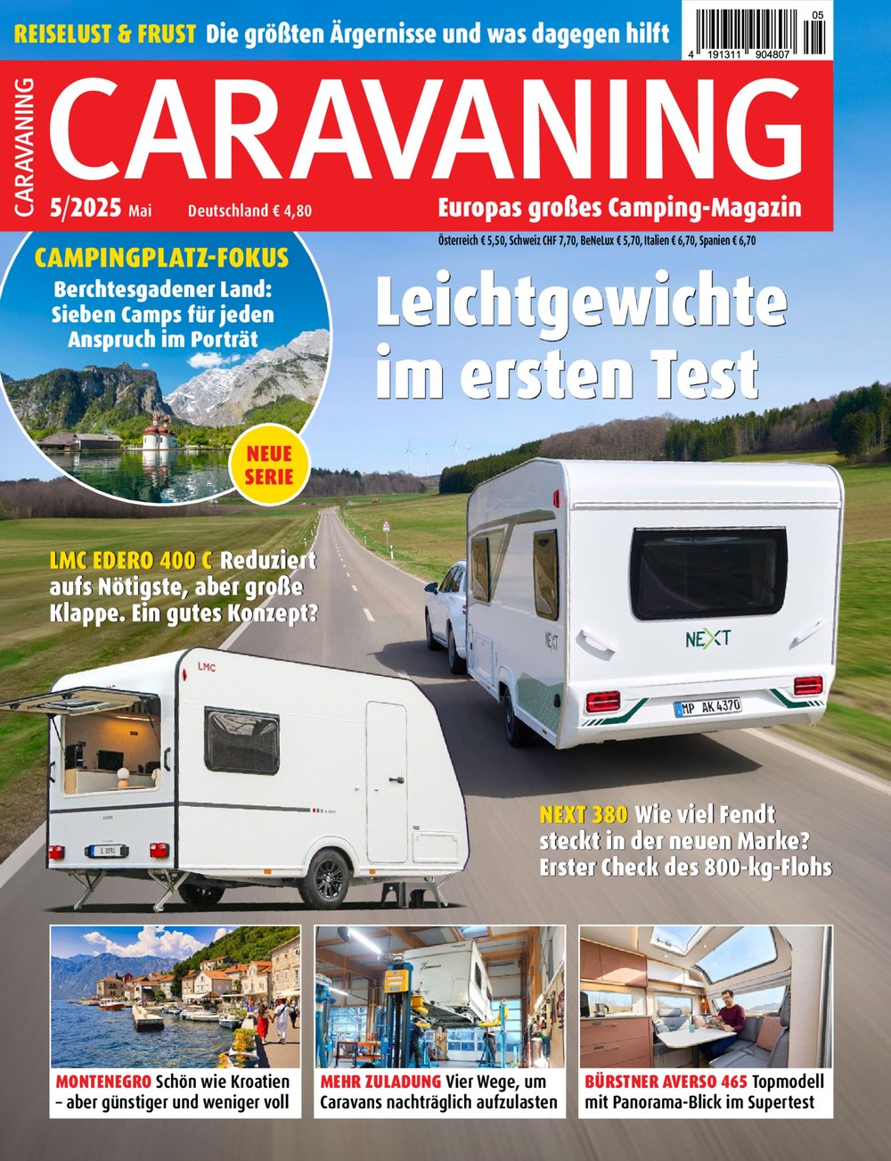 Caravaning Magazin Deutschland 2025-05 Wohnwagen Leichtgewicht-Caravans Test