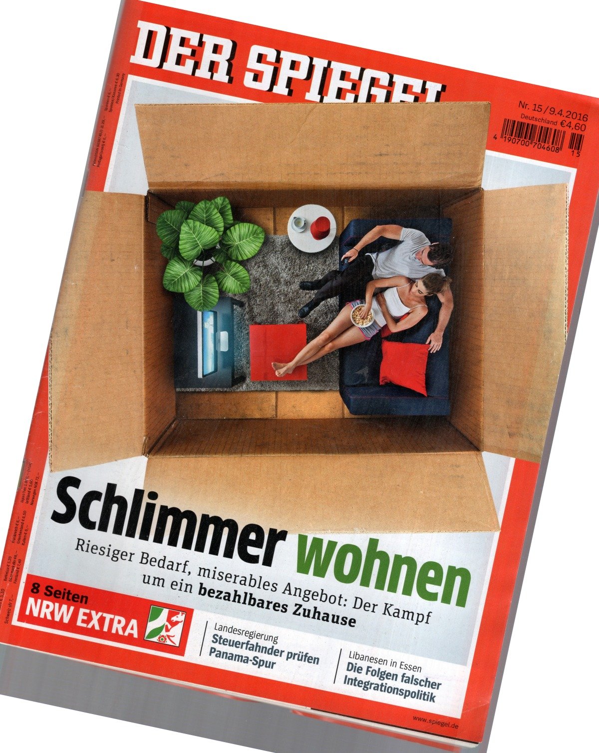 Der Spiegel Magazin Deutschland 2016-15 Wohnungsnot Wohnungsmarkt Mietpreise