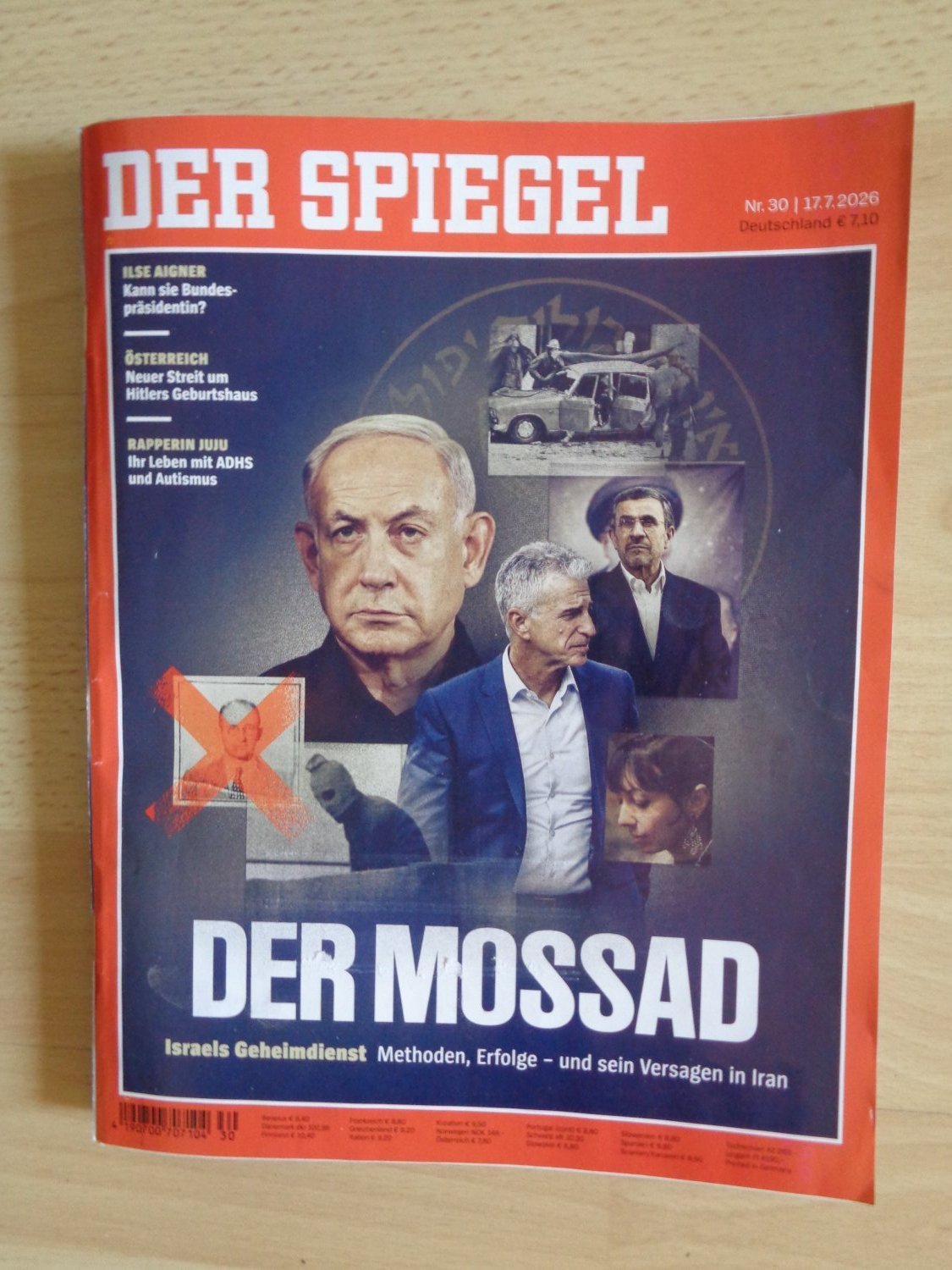 Der Spiegel Magazine Germany 2026-30 – Benjamin Netanjahu Mahmoud Ahmadinedschad Ilse Aigner Juju – Original Print Issue