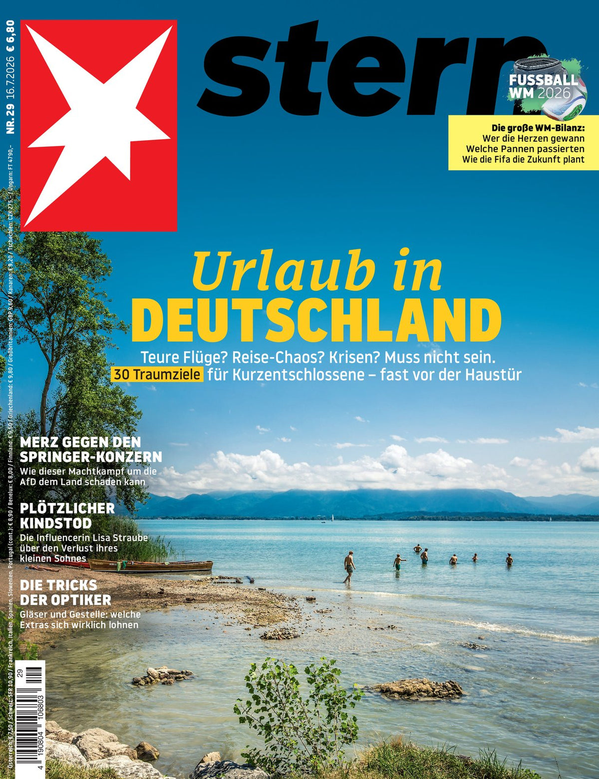 Stern Tijdschrift Duitsland 2026-29 – Friedrich Merz Lisa Straube – Originele uitgave