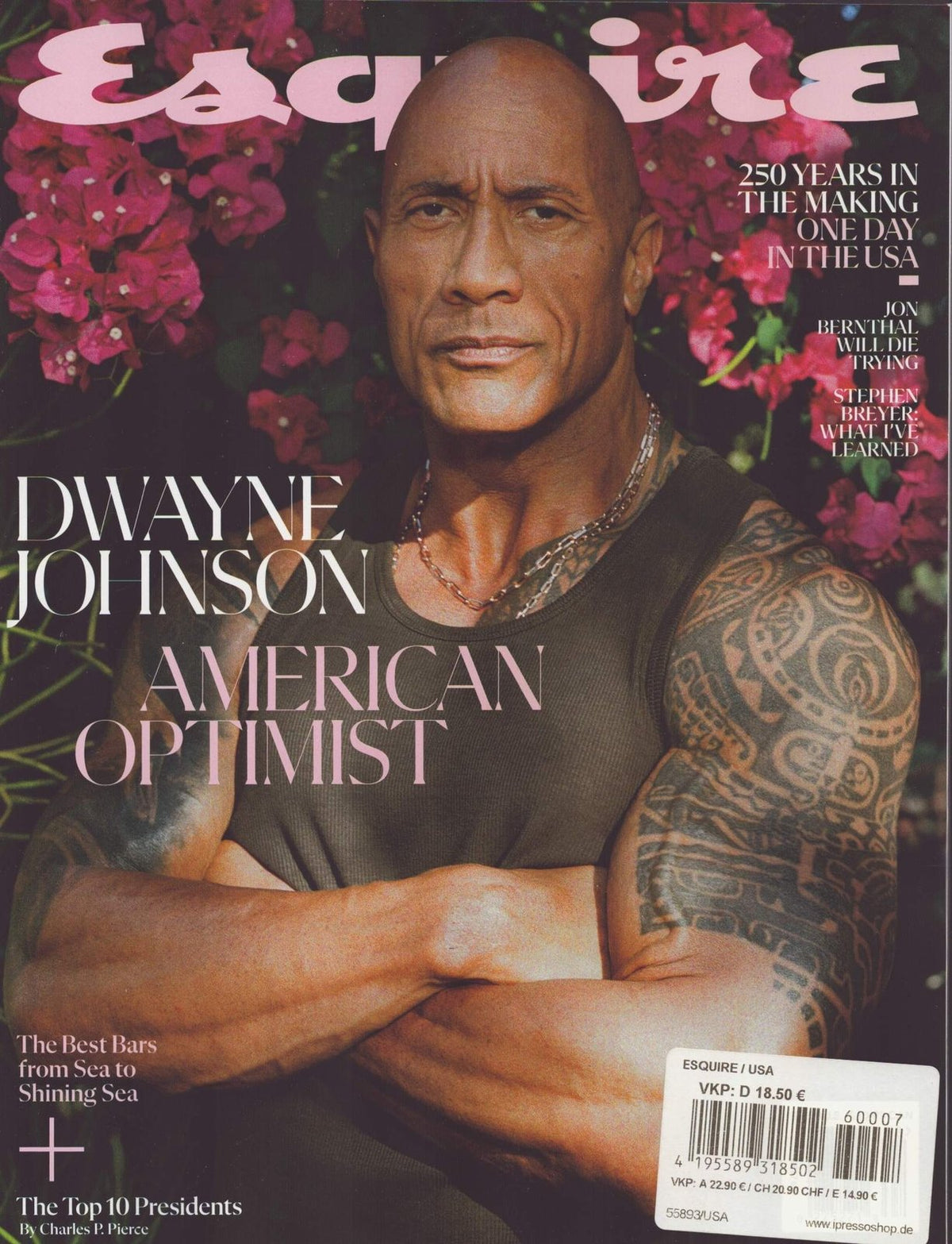 Esquire Revista Alemanha 2026-07 – Dwayne Johnson Jon Bernthal Stephen Breyer Charles P. Pierce – Edição original