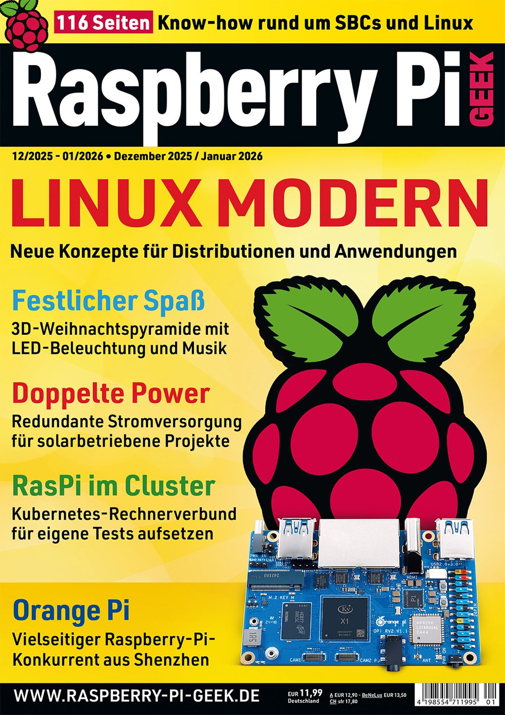 Geek Magazin Deutschland 2026-01 Raspberry Pi Linux Distributions Single-board Computers