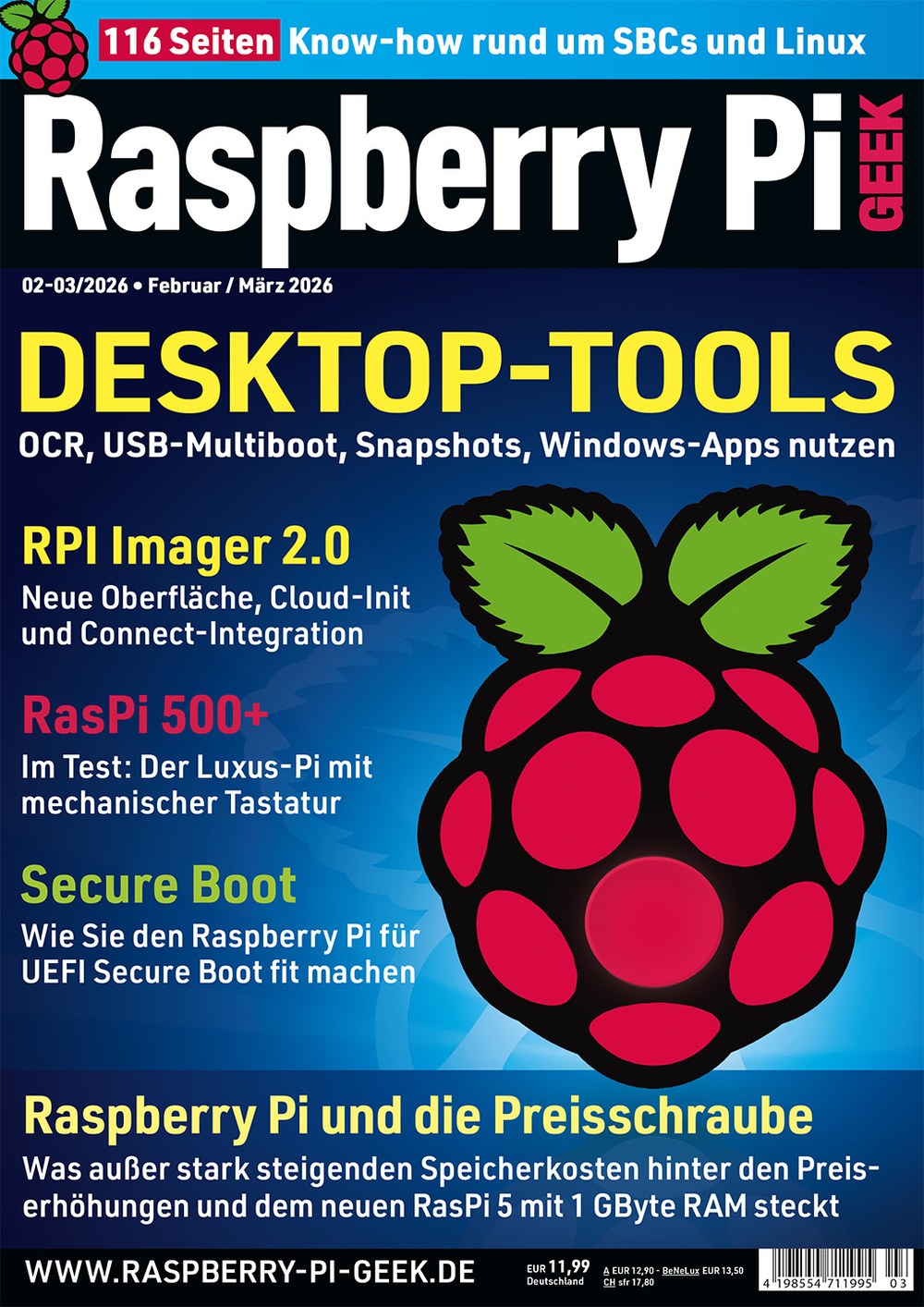 Geek Magazin Deutschland 2026-03 Raspberry Pi Single-board Computers Linux