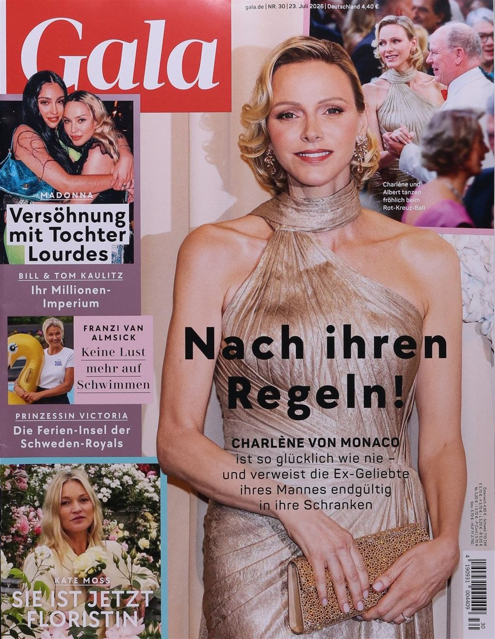 Gala Magazin Deutschland 2026-30 Charlène Von Monaco Madonna Lourdes Leon Kate Moss Franzi Van Almsick