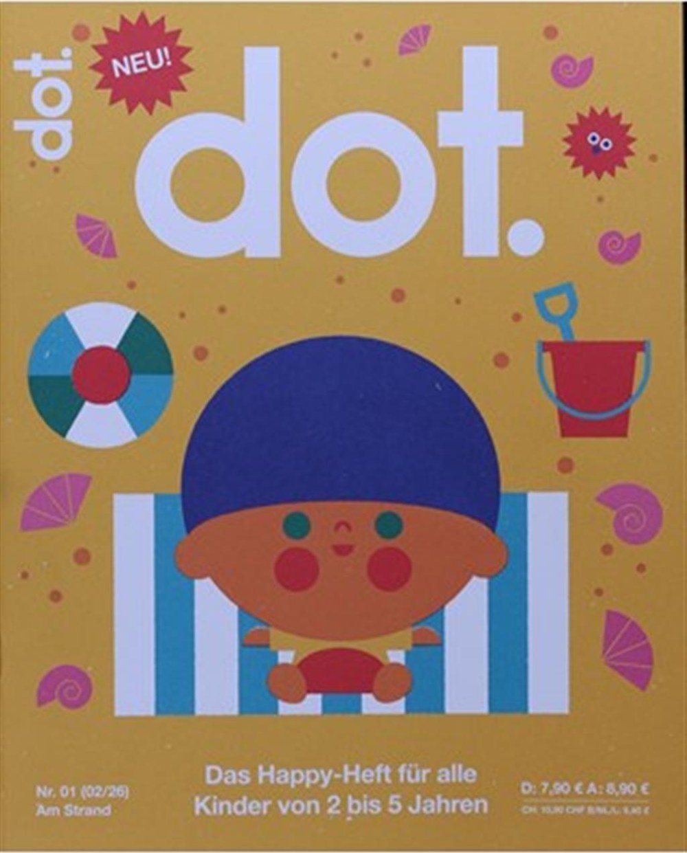 Dot Magazin Österreich 2026-02 Kindermagazin Strand Sommer