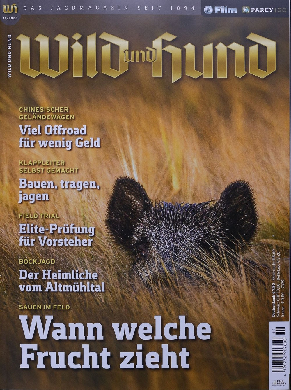 Wild Und Hund Magazin Deutschland 2026-11 Jagd Wildschwein Sauen Im Feld