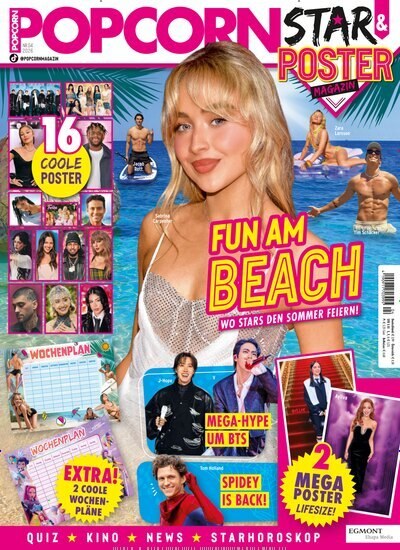 Popcorn Magazin Deutschland 2026-04 Sabrina Carpenter Tom Holland J-Hope Tini Stoessel BTS