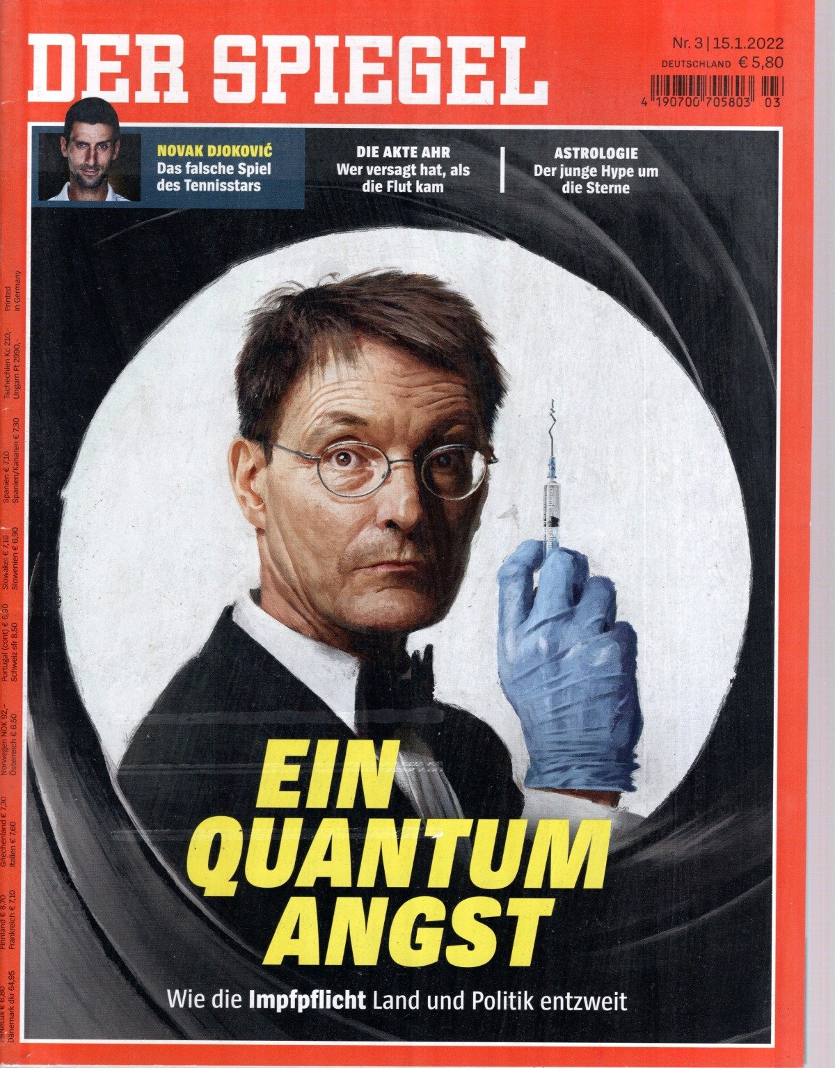Der Spiegel Magazin Deutschland 2022-03 Karl Lauterbach Novak Djokovic