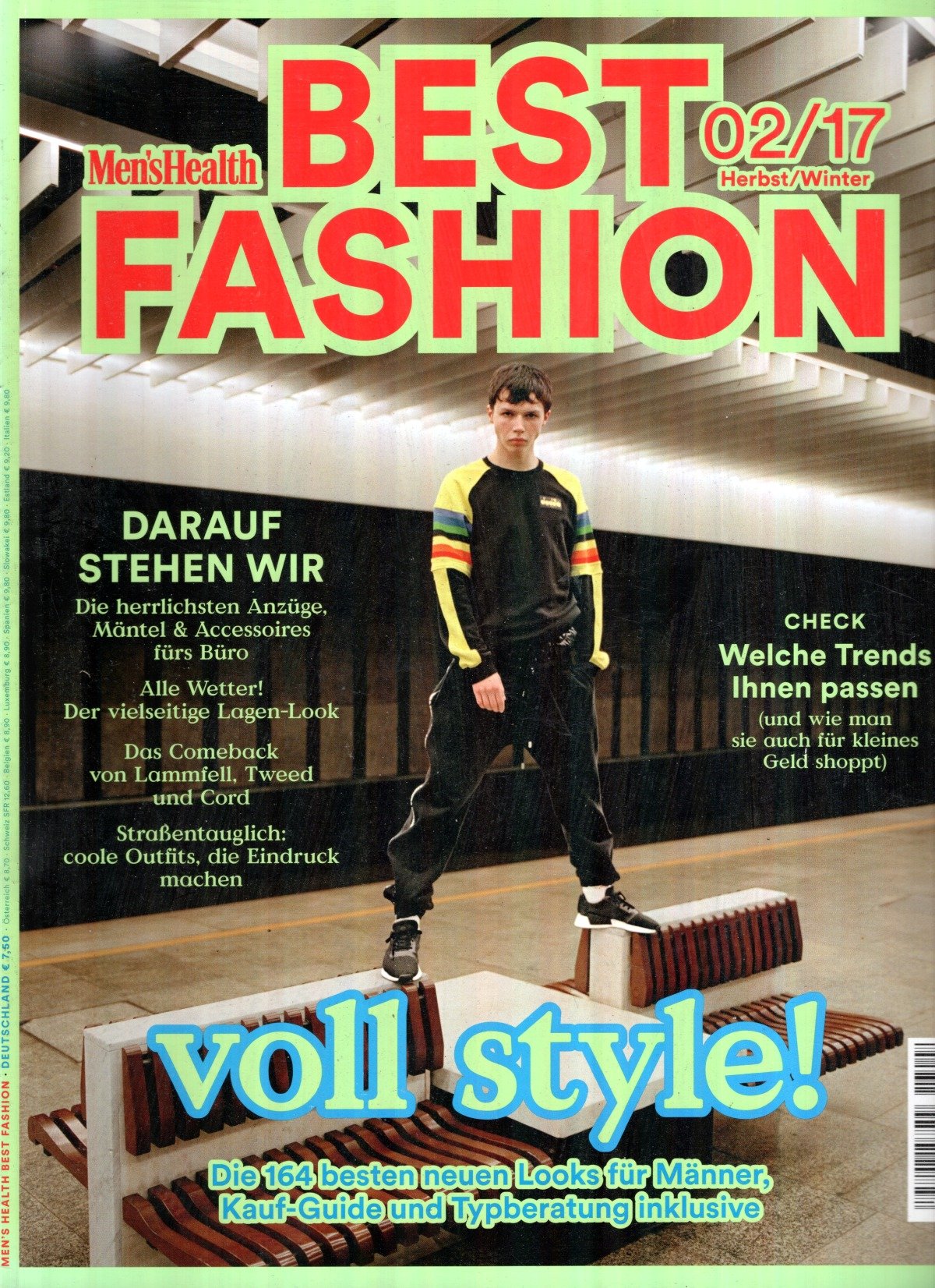 Mens Health Best Fashion Magazin Deutschland 2017-02 Männermode Herbstmode Wintermode