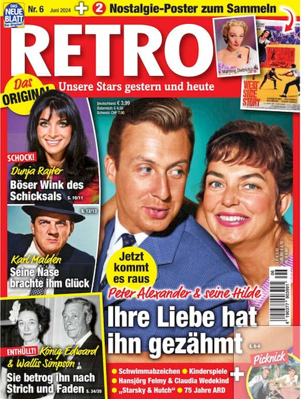 Retro Magazin Deutschland 2025-06 Peter Alexander Karl Malden Marlene Dietrich