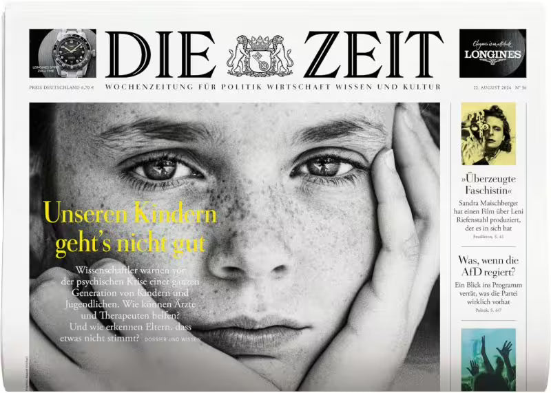 Die Zeit Lehti Saksa 2024-36 – Sandra Maischberger Leni Riefenstahl – Alkuperäinen painos