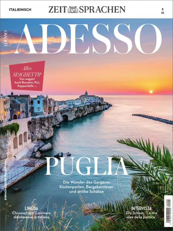 Adesso, Italienisch-magazin Rivista Germania 2024-08 – Elly Schlein – Edizione originale