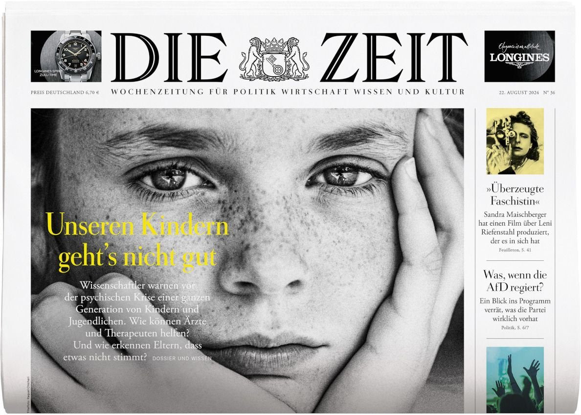 Zeit Magazine Allemagne 2024-36 – Sandra Maischberger Leni Riefenstahl – Édition originale