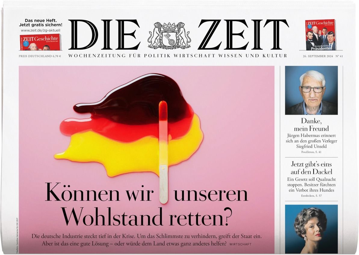 Zeit Magazine Germany 2024-41 – Jürgen Habermas – Original Print Issue