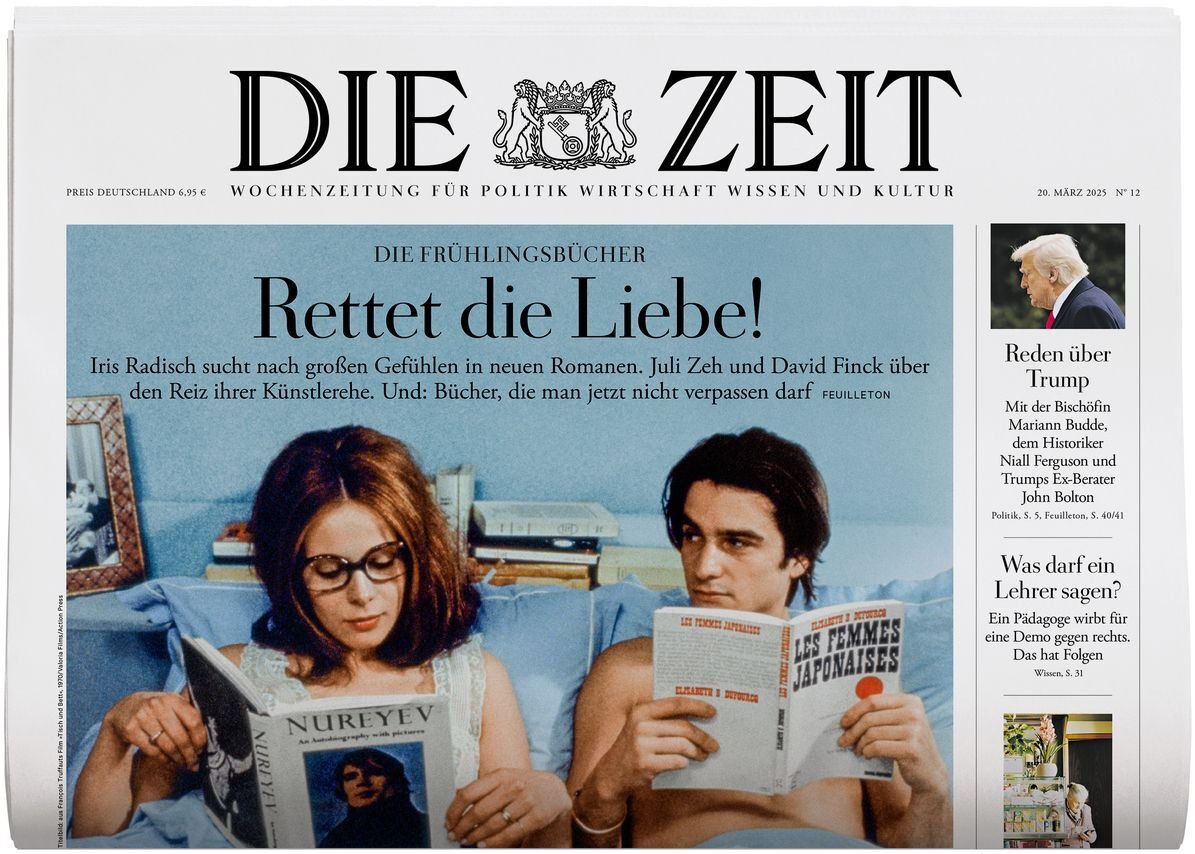 Zeit Revista Alemanha 2025-12 – Iris Radisch Juli Zeh David Finck Donald Trump Mariann Budde – Edição original
