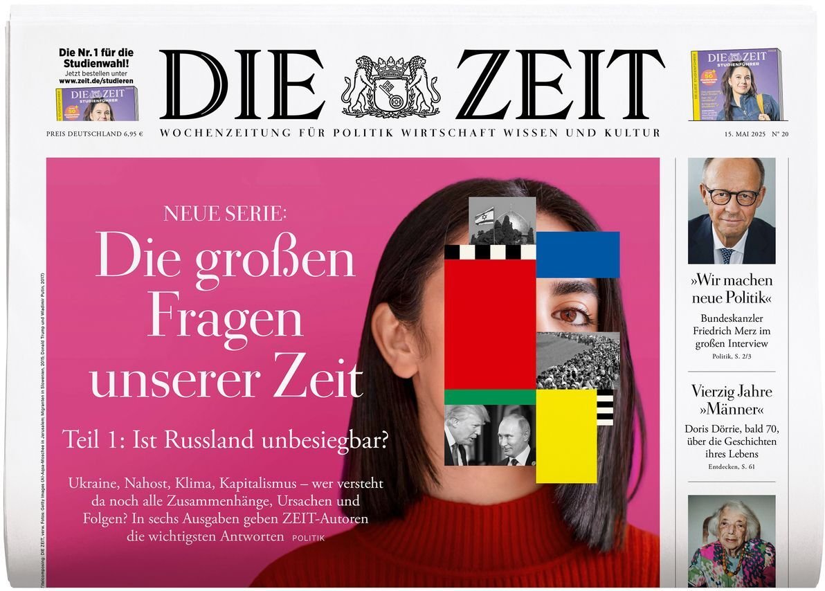 Zeit Magasin Tyskland 2025-20 – Friedrich Merz Doris Dörrie – Originaludgave