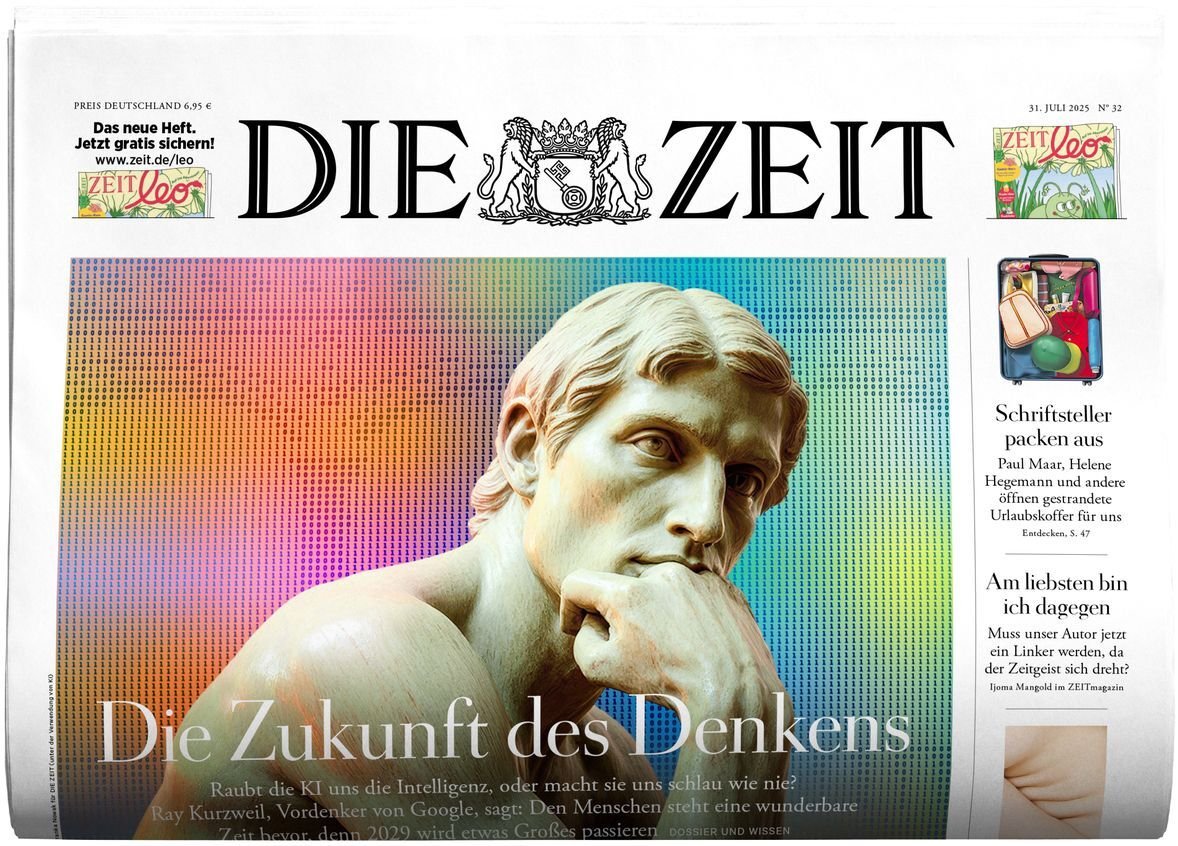 Zeit Magasin Tyskland 2025-32 – Ray Kurzweil Paul Maar Helene Hegemann Ijoma Mangold – Originaludgave