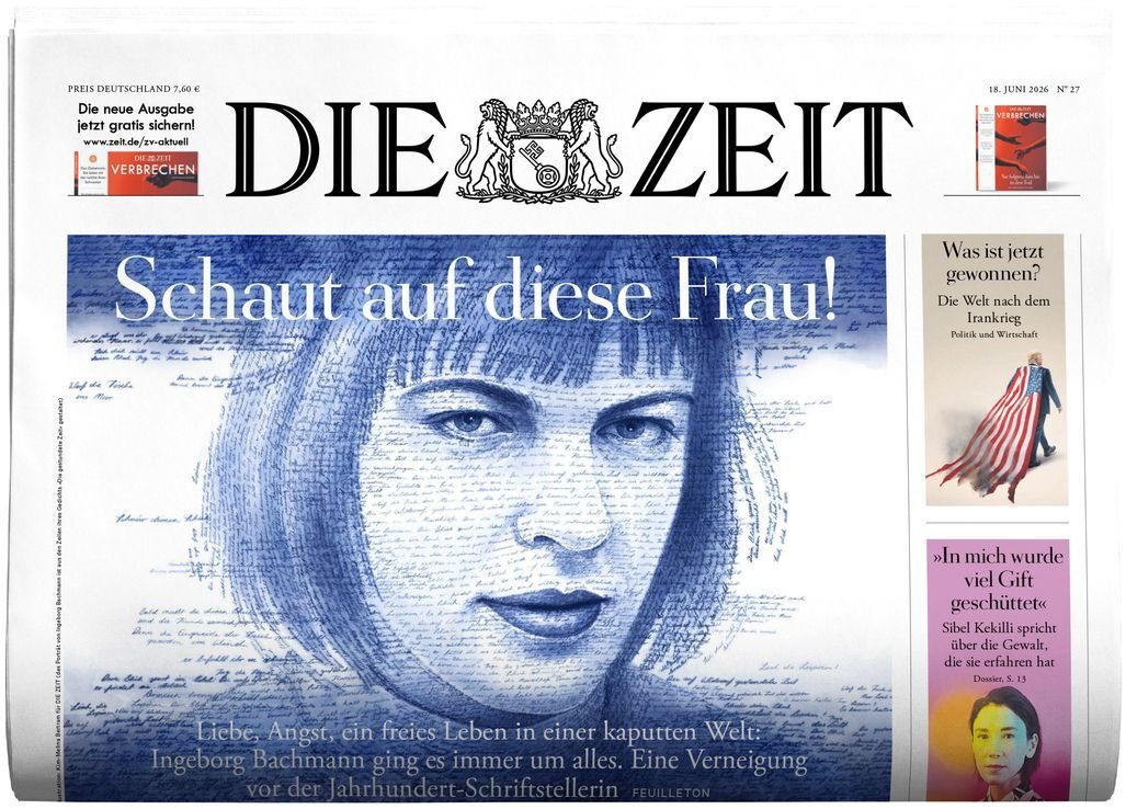 Zeit Magasin Tyskland 2026-27 – Ingeborg Bachmann Sibel Kekilli – Originaludgave