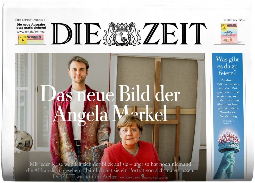 Zeit Magasin Tyskland 2026-28 – Angela Merkel Hanno Rauterberg – Originaludgave