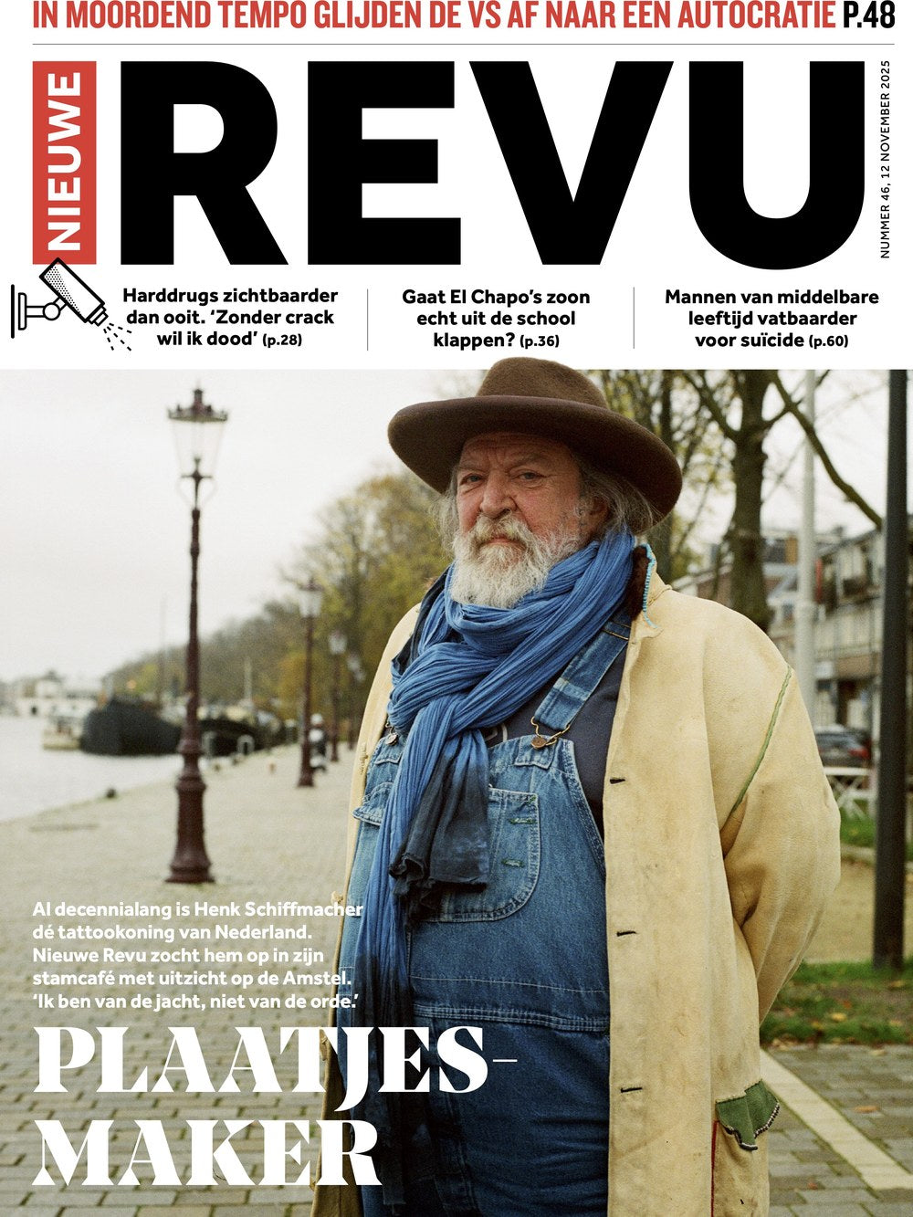 Nieuwe Revu Magazin Niederlande 2025-46 Henk Schiffmacher El Chapo