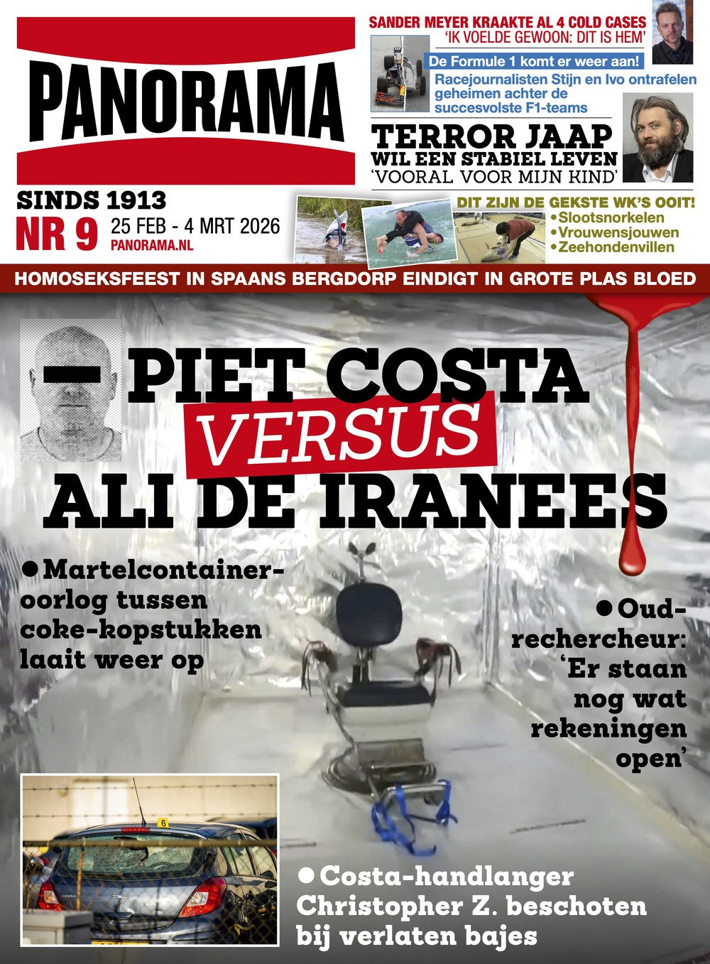 Panorama Lehti Alankomaat 2026-09 Piet Costa Ali De Iranees Christopher Z. Sander Meyer Terror Jaap Alkuperäinen painos