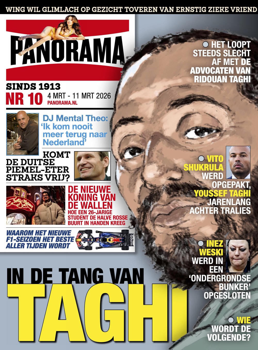 Panorama Magasin Nederlandene 2026-10 Ridouan Taghi Vito Shukrula Youssef Taghi Inez Weski DJ Mental Theo Originaludgave