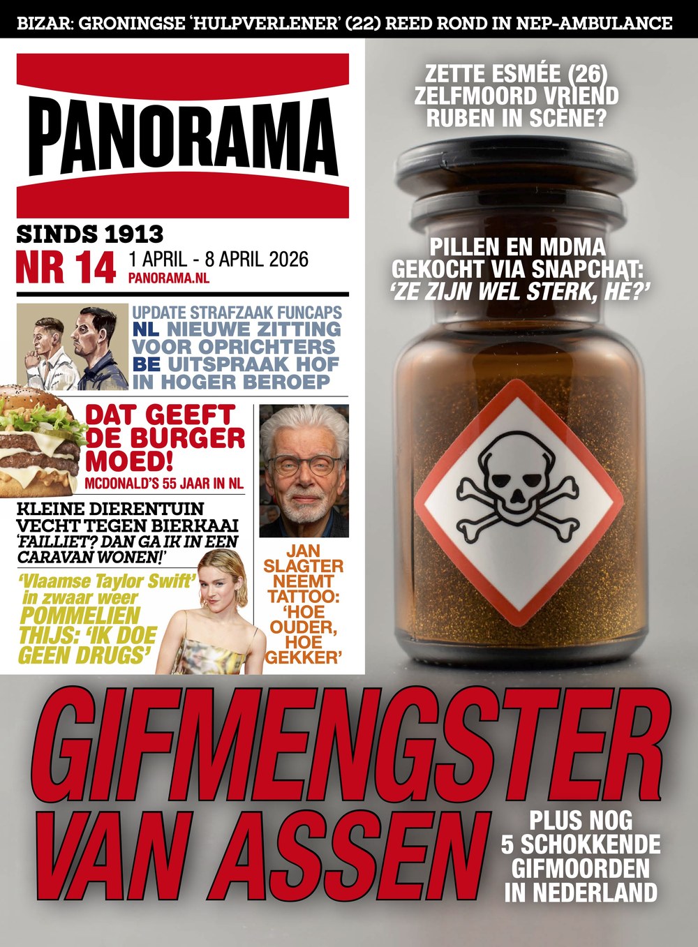 Panorama Lehti Alankomaat 2026-14 Pommelien Thijs Jan Slagter Alkuperäinen painos