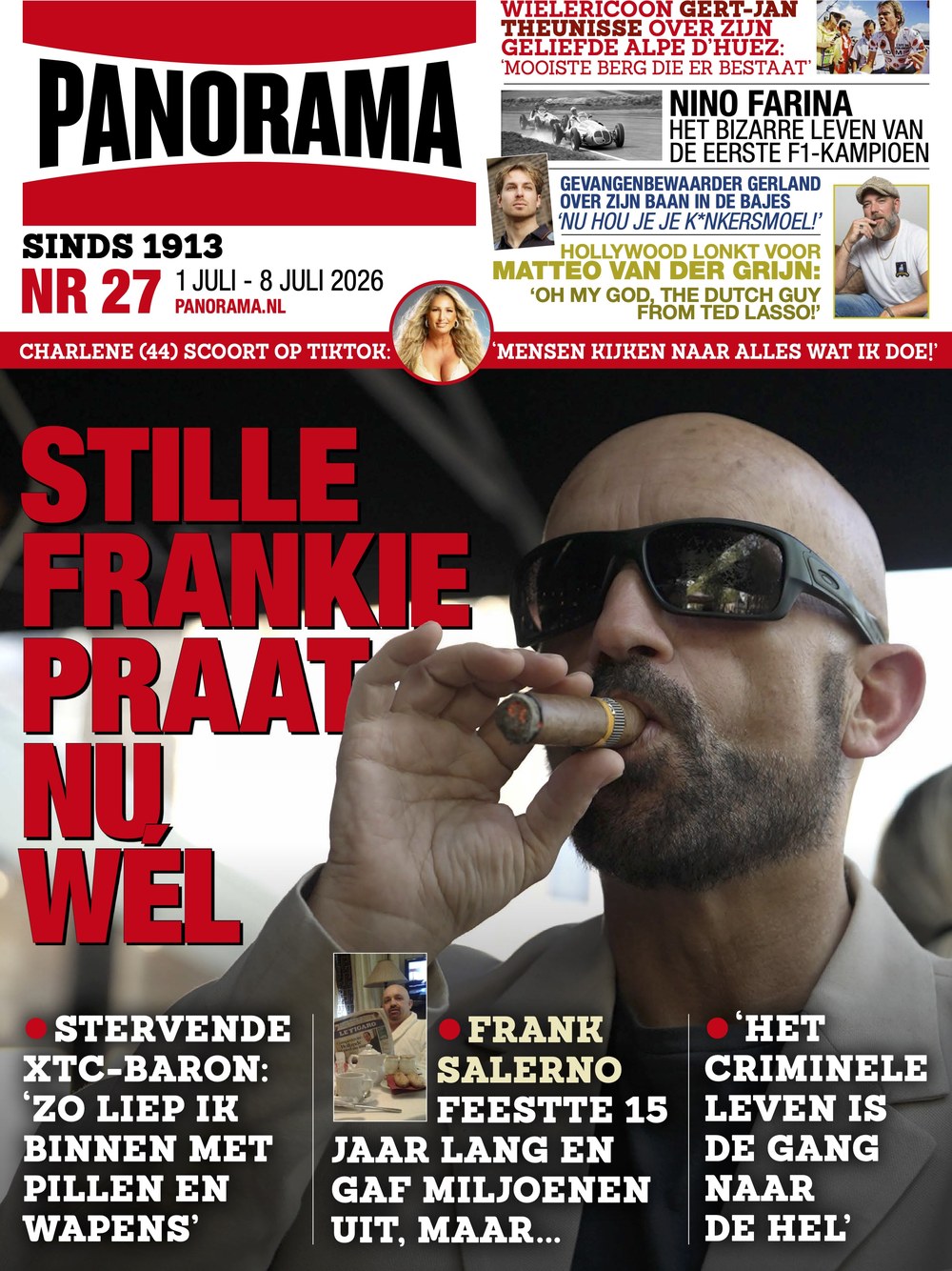 Panorama Magasin Nederlandene 2026-27 Frank Salerno Charlene Gert-Jan Theunisse Nino Farina Matteo Van Der Grijn Originaludgave