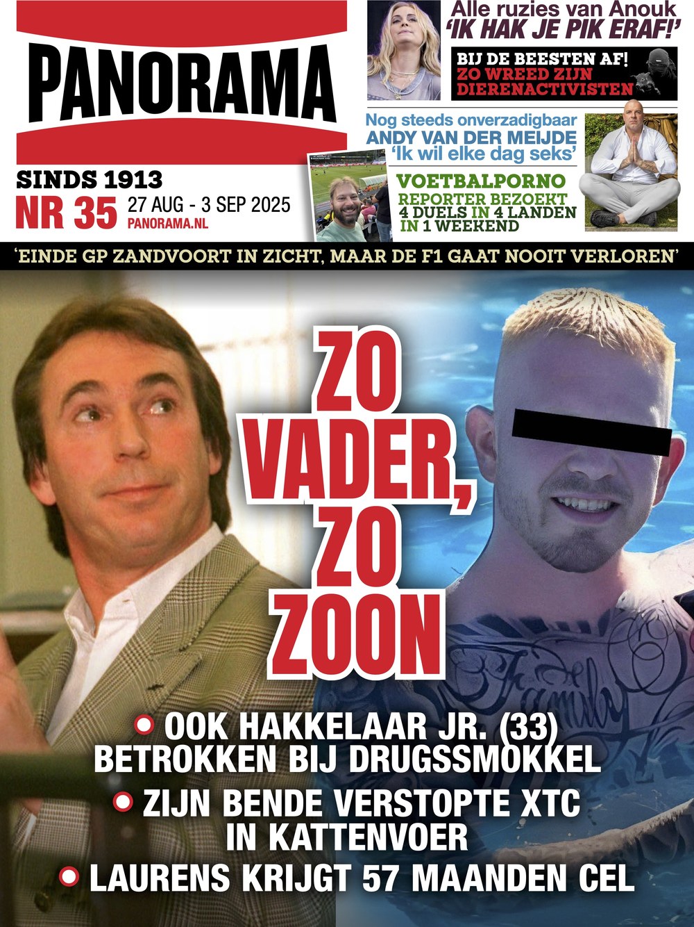 Panorama Magazine Netherlands 2025-35 – Willem Hakkelaar Laurens Hakkelaar Anouk Andy Van Der Meijde – Original Print Issue