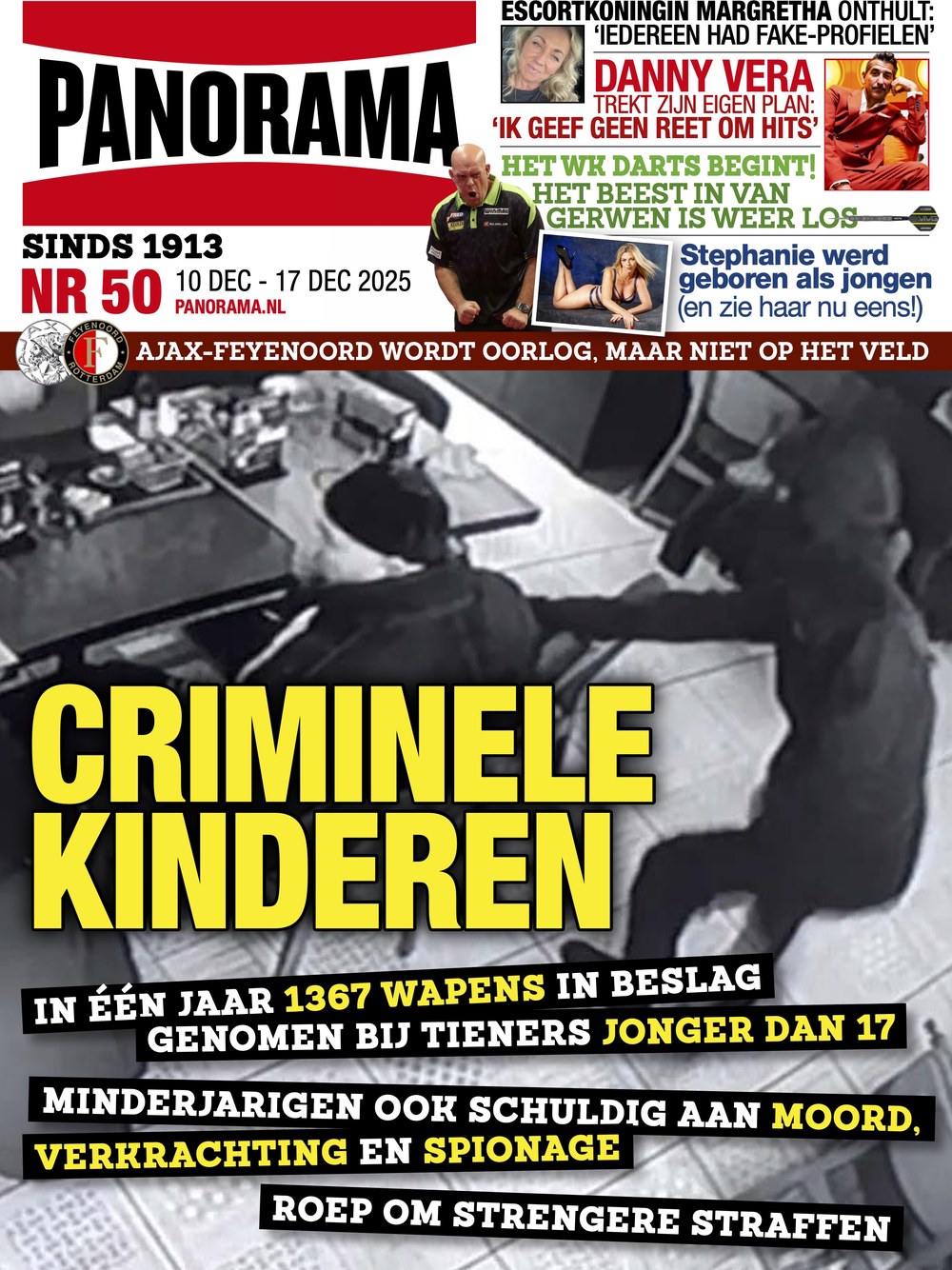 Panorama Magasin Nederlandene 2025-50 Danny Vera Michael Van Gerwen Margretha Originaludgave